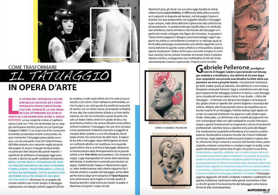 L'arte del tatuaggio - Gabriele Pellerone