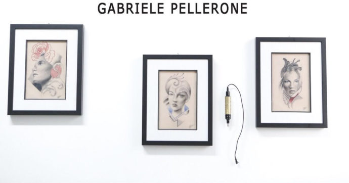 Gabriele Pellerone alla Biennale d'Arte di Venezia, tatuaggio