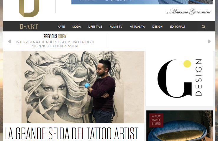 Gabriele Pellerone su D-Art Magazine